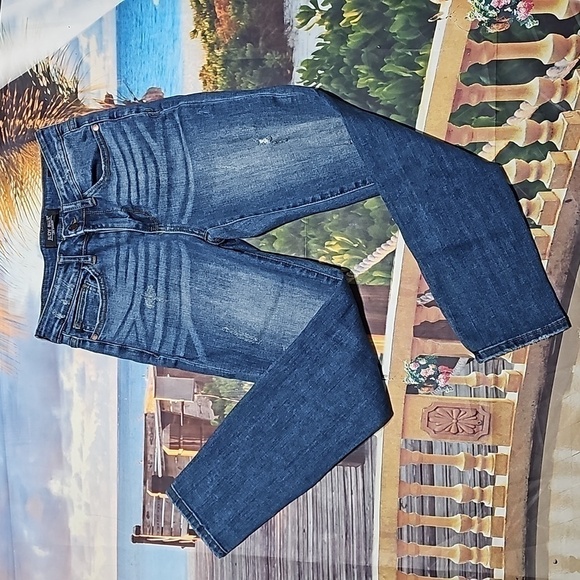 Judy Blue Denim - Judy Blue Distressed Relaxed‎ Fit Jeans Size 27